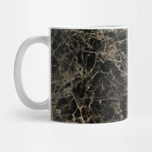 Black and Gold Granite Marble Stone Mug